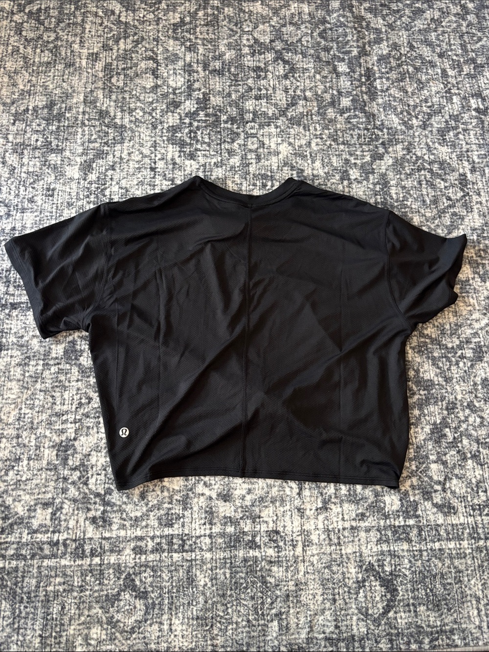 NEW Lululemon All-Sport Tie-Front Short Sleeve - size XS - black - Picture 2 of 3